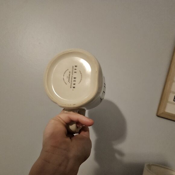 Rae Dunn Wifey Mug Coffee Tea Mug LL HTF Ceramic White Outer Interior Cup - Picture 4 of 4